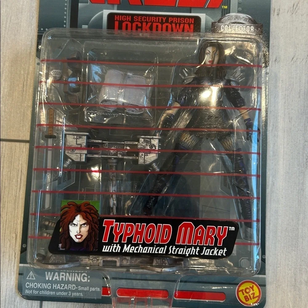 Vintage 1998 Toy Biz Marvel Super-Villains The Vault Typhoid Mary action figure
